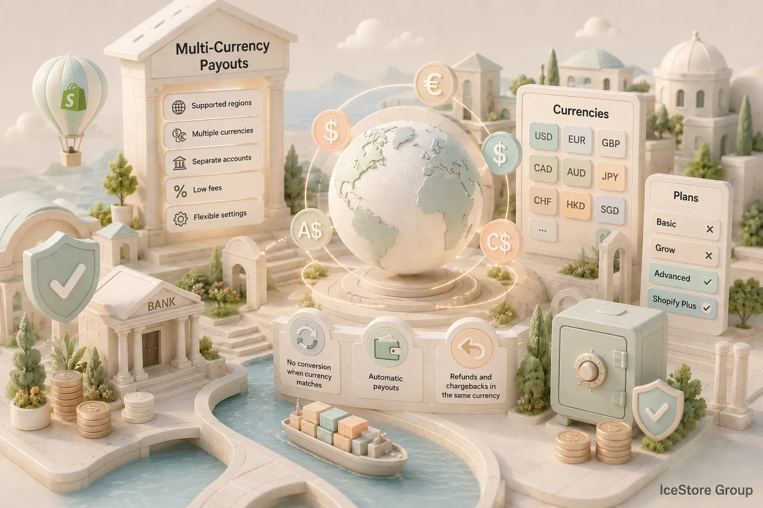 Multi-Currency Payouts on Shopify: Requirements, Setup & Fees