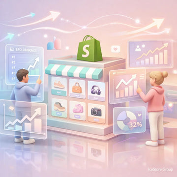 Users managing Shopify store via interactive dashboard